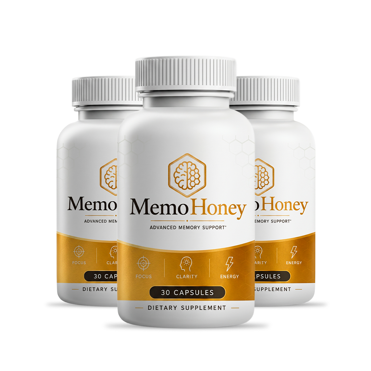3 bottles MemoHoney